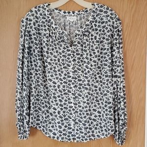 Velvet Smocked Blouse